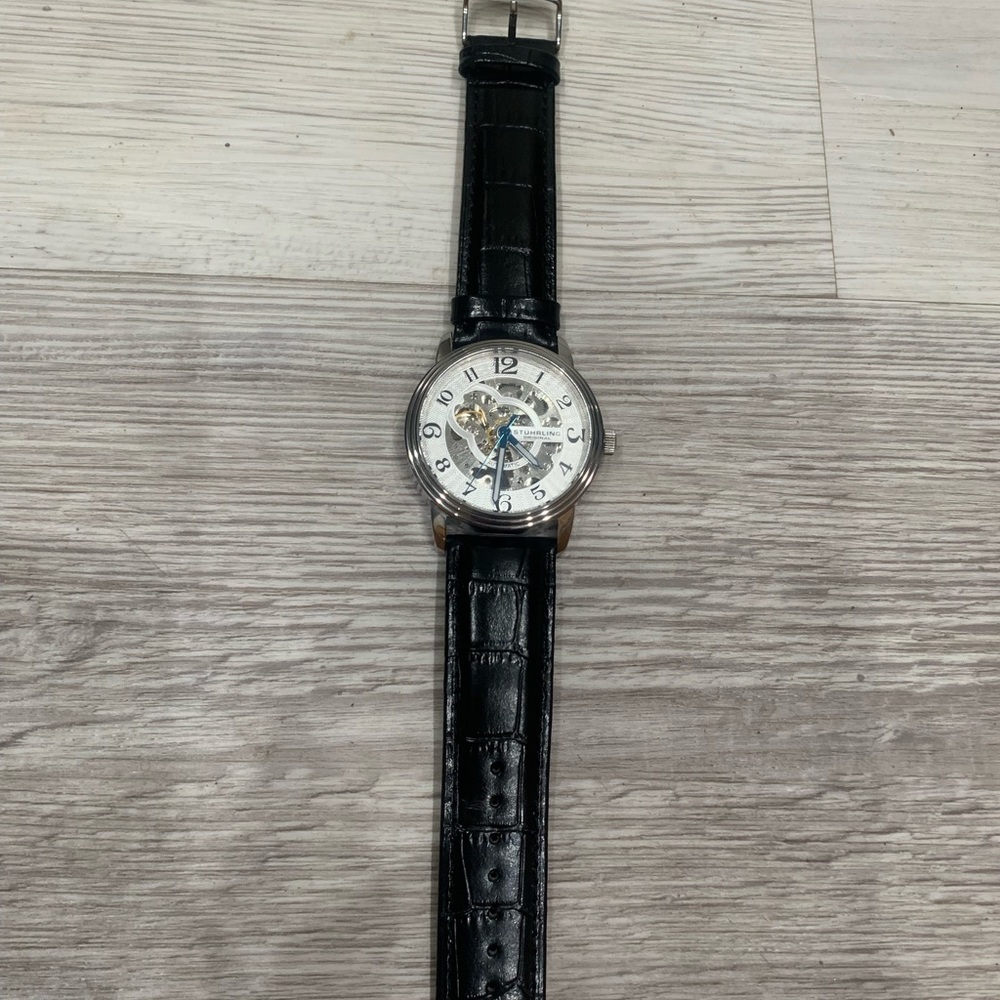 Stühring original cal.st-90050 20jewels never worn black and silver watch